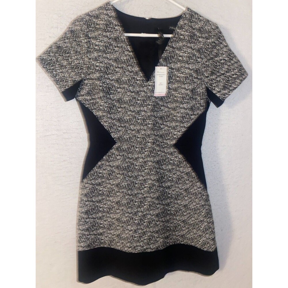 Banana Republic Black Dress NWT Short Sleeve Women's 6P Colorblock